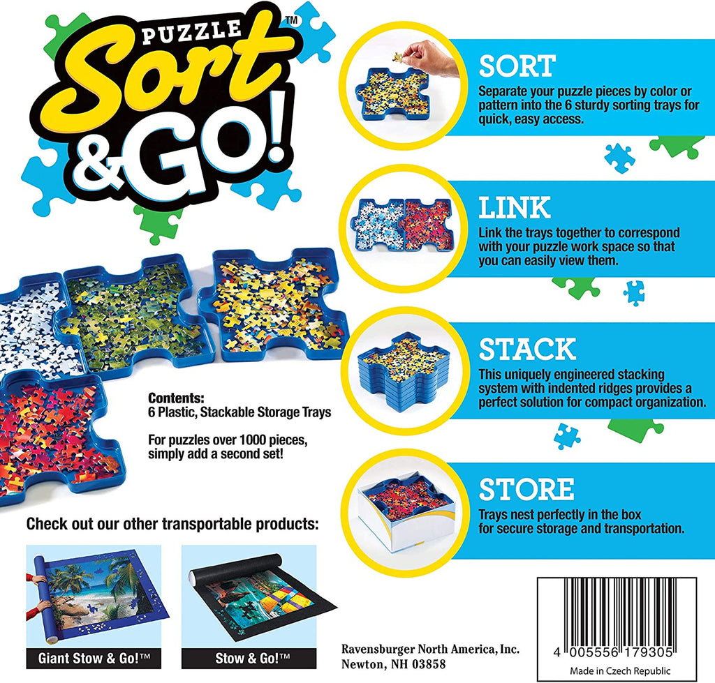 Puzzle Pieces Sorting Trays