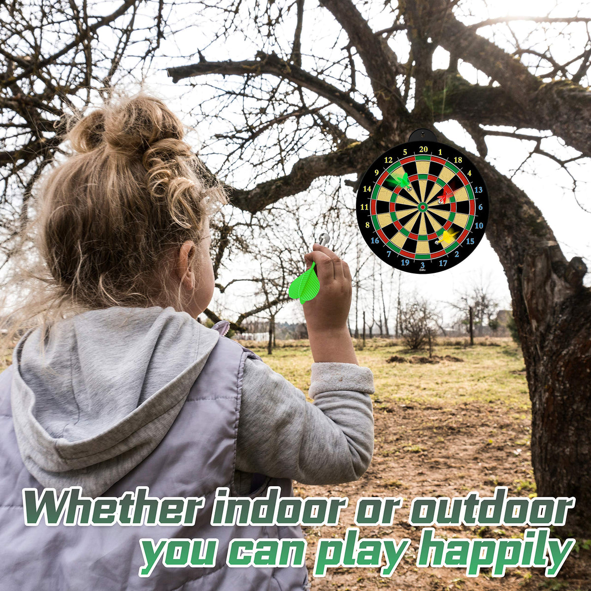 2-in-1 Magnetic Archery & Dartboard