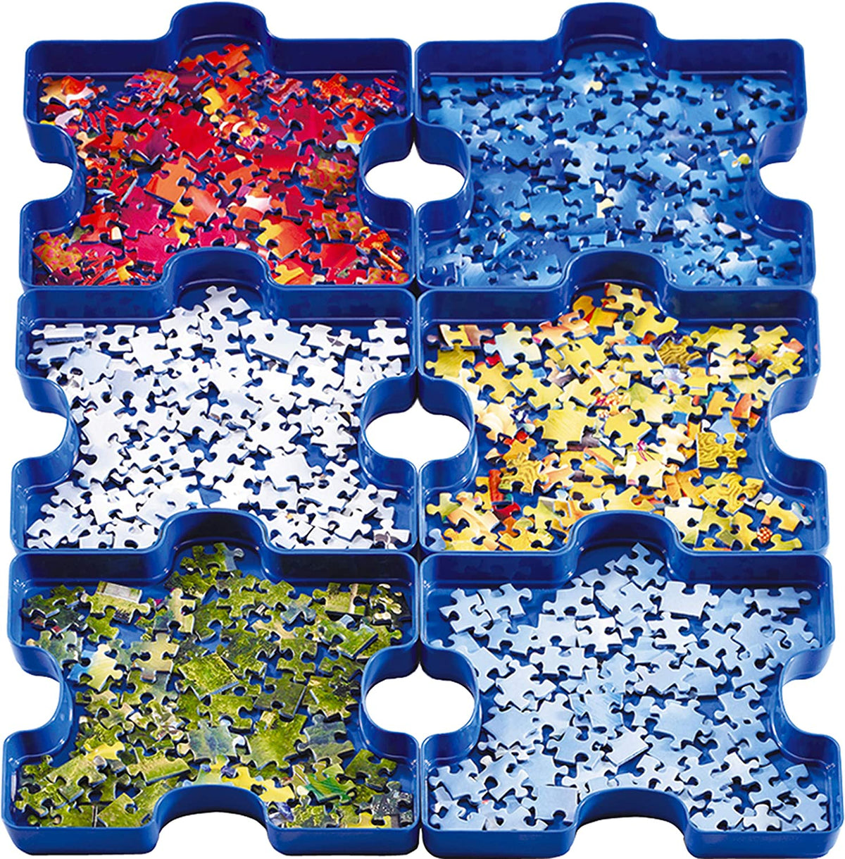 Puzzle Pieces Sorting Trays