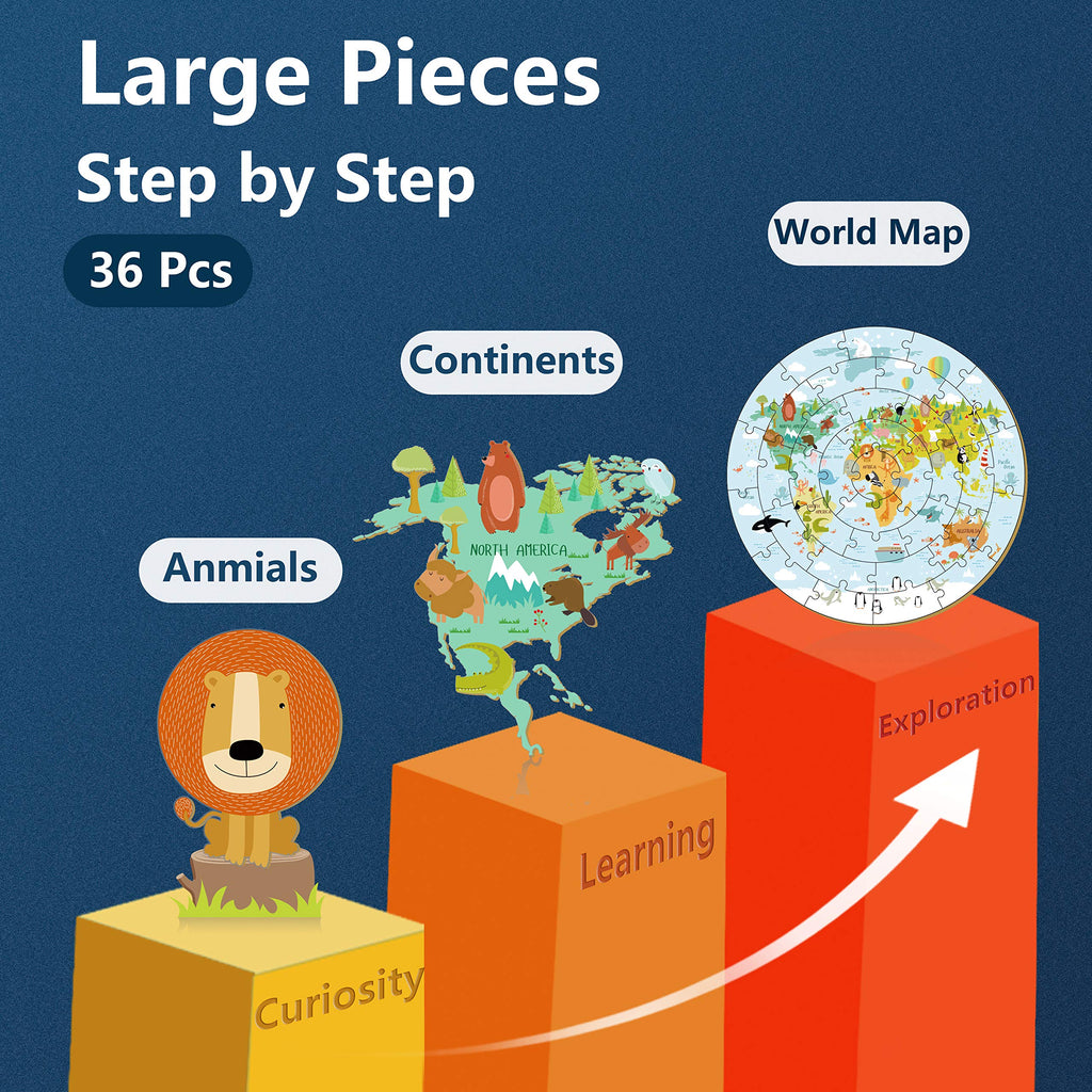 World Map Floor Puzzle