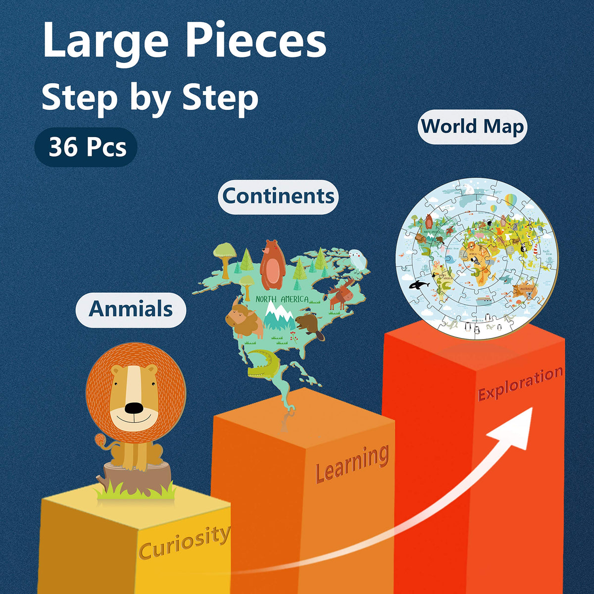 World Map Floor Puzzle