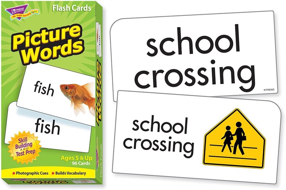See Read Grow Picture Word Flash Cards for Kids Ages 5+