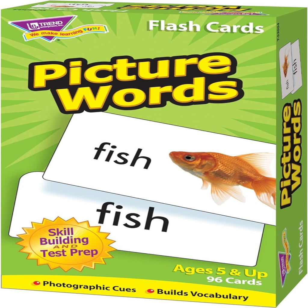 See Read Grow Picture Word Flash Cards for Kids Ages 5+