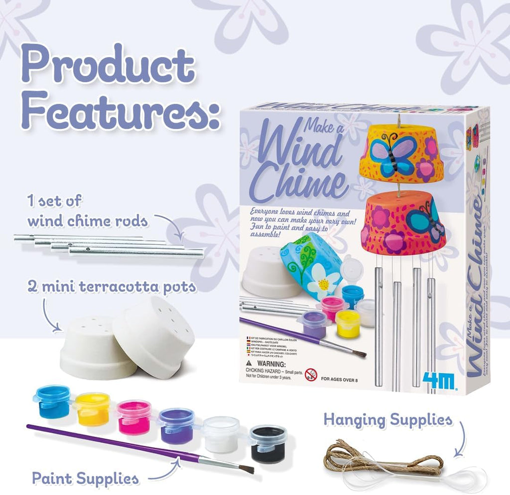 Paint Play Chime DIY Wind Chime Craft Kit Ages 8+