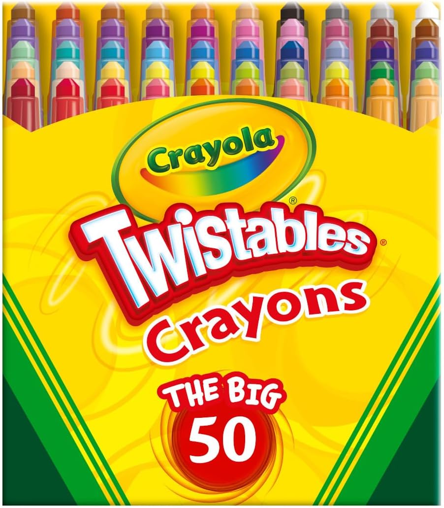 Twist Color Create Mini Crayons for Kids Ages 3+ 50 Pack