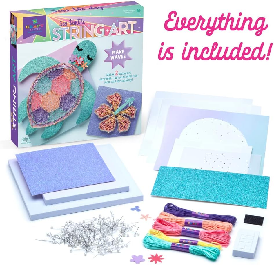 Sea Turtle String Art Kit for Creative Kids