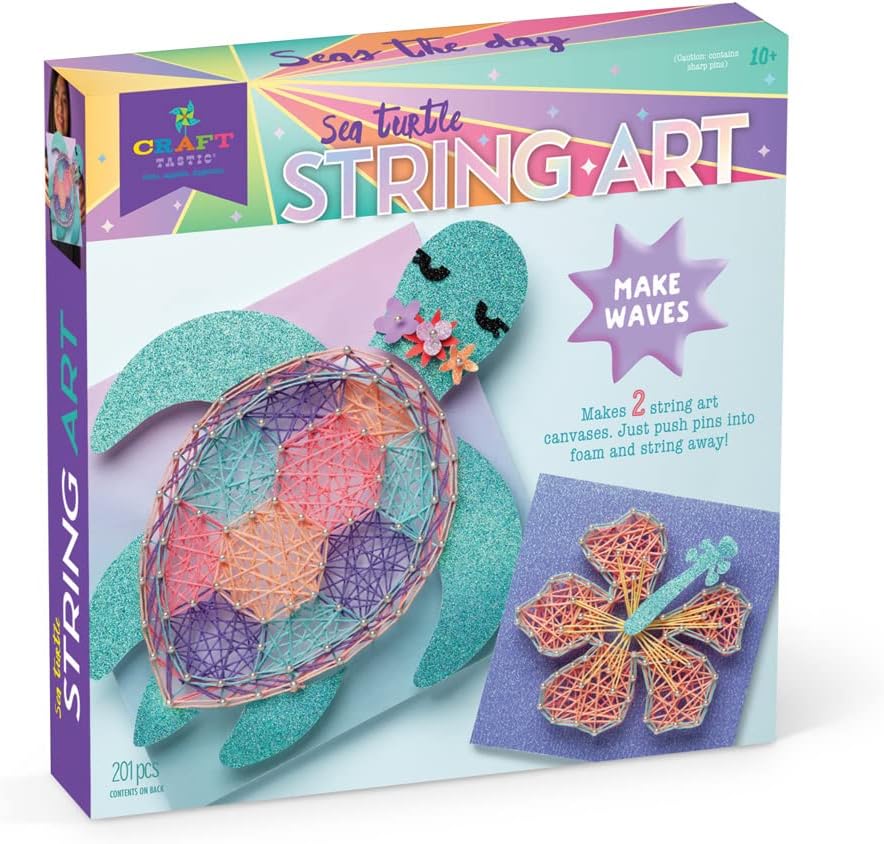 Sea Turtle String Art Kit for Creative Kids
