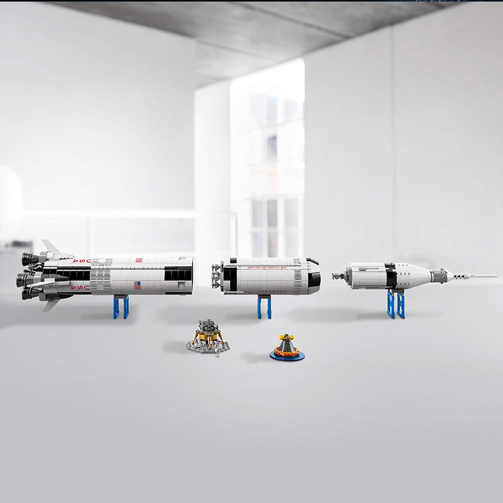 NASA Apollo Saturn V Rocket Lego Building Kit – 1969 Piece Space STEM Model