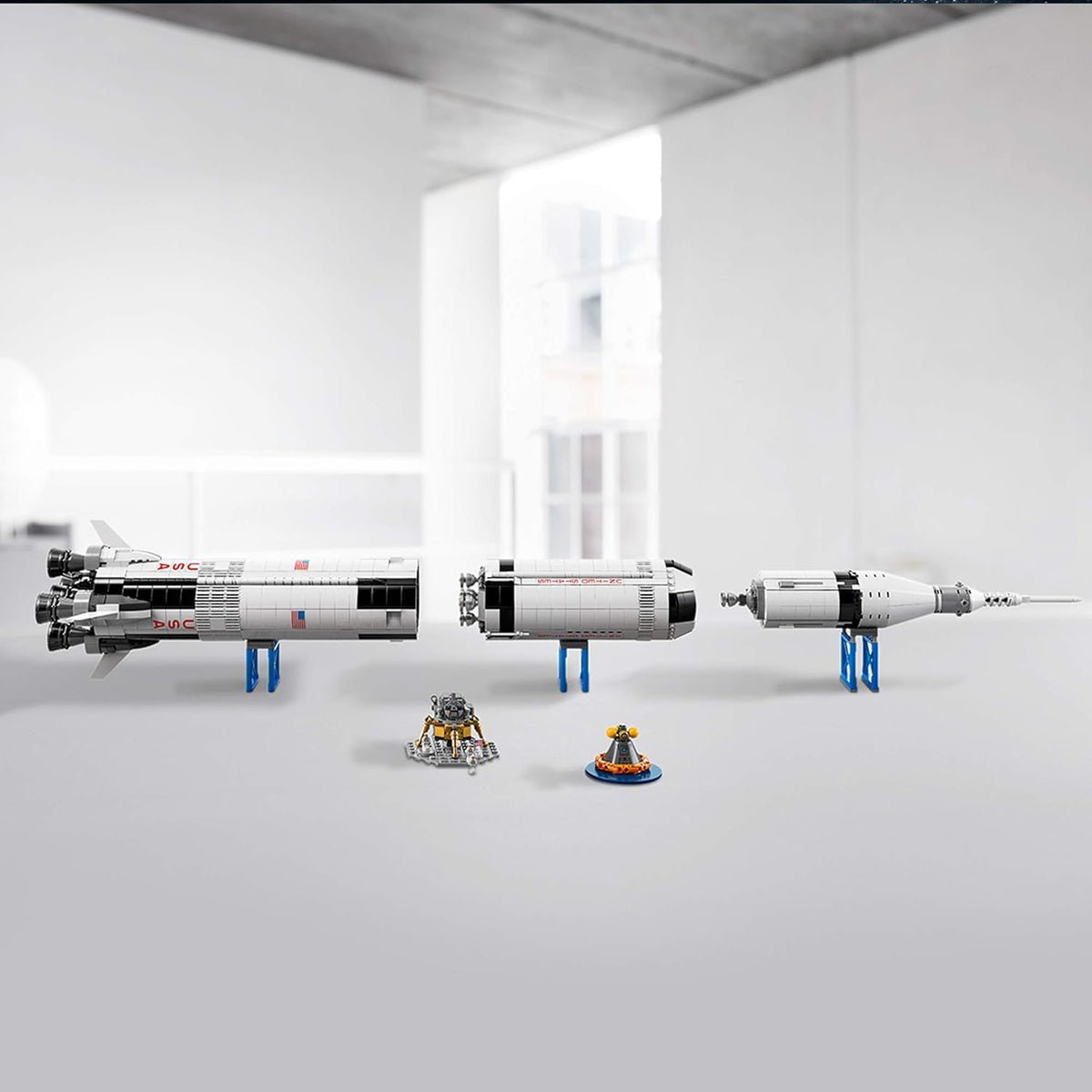 NASA Apollo Saturn V Rocket Lego Building Kit – 1969 Piece Space STEM Model