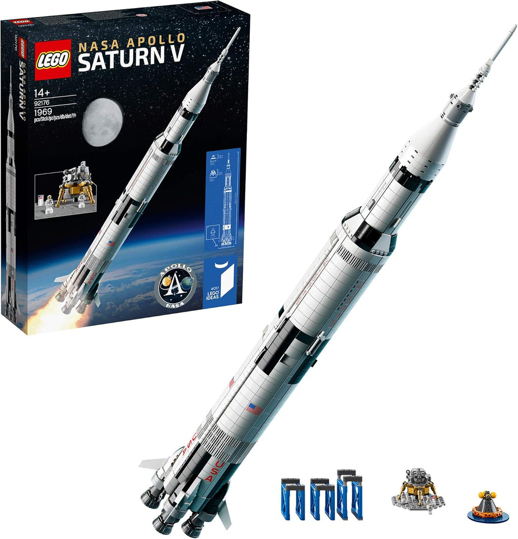 NASA Apollo Saturn V Rocket Lego Building Kit – 1969 Piece Space STEM Model