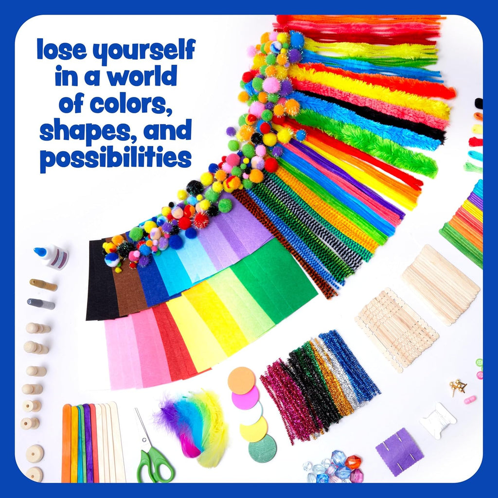Ultimate Arts and Crafts Kit for Kids with 1000+ Craft Supplies and Endless Creative Fun