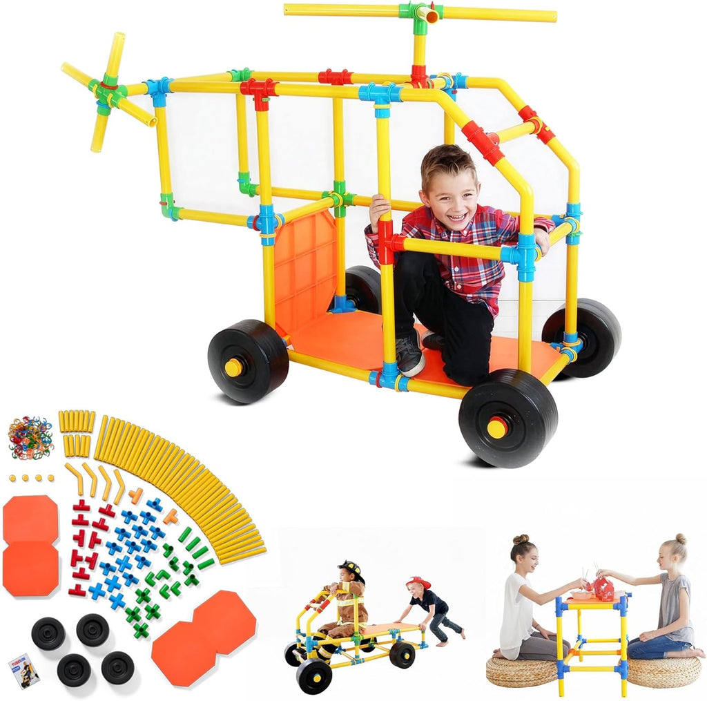 Build Dream Forts STEM Life Size Construction Set with 220 Pieces