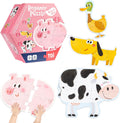 Happy Farm Friends First Puzzle Adventure Giant Learning Jigsaw Set for Curious Toddlers