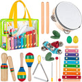 Music and Rhythm Educational Wooden Set Musical Instruments Set for Toddlers Ages 3+