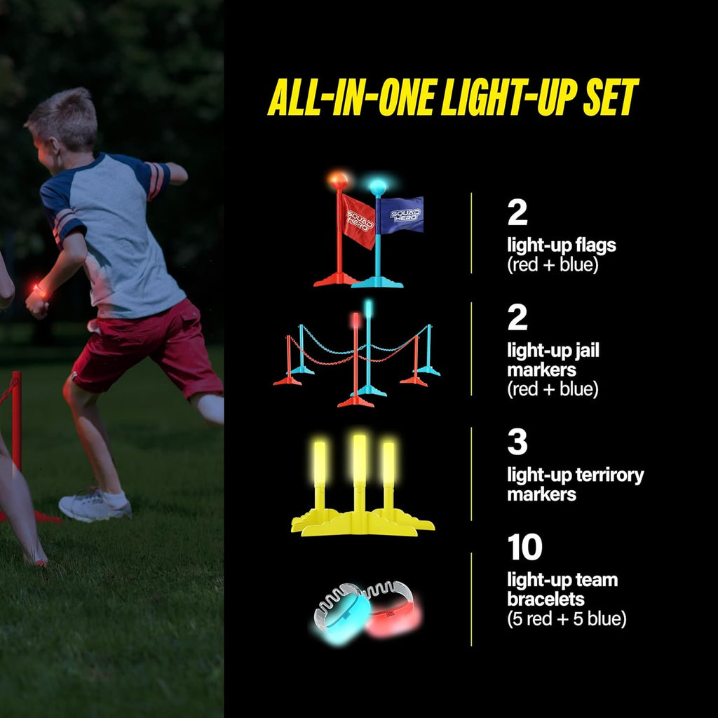 Glow Battle Capture the Flag, Light Up Outdoor Adventure Game for Kids & Families