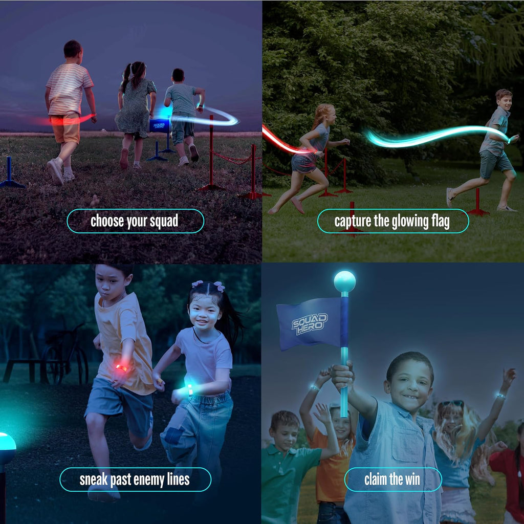 Glow Battle Capture the Flag, Light Up Outdoor Adventure Game for Kids & Families