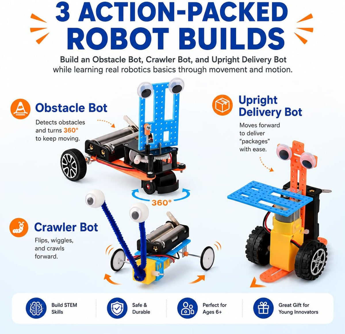 Young Inventor Robot Lab Build 5 Amazing STEM Robots for Kids