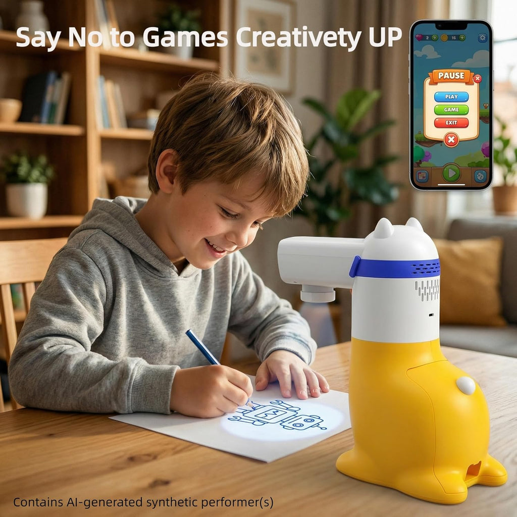 AI Drawing Projector for Kids Ages 5–12 Learn to Draw & Trace