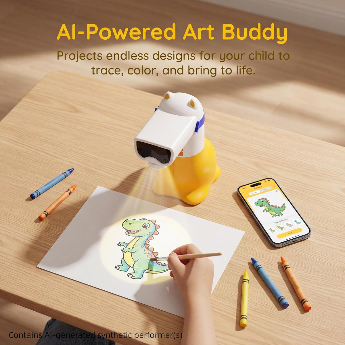 AI Drawing Projector for Kids Ages 5–12 Learn to Draw & Trace