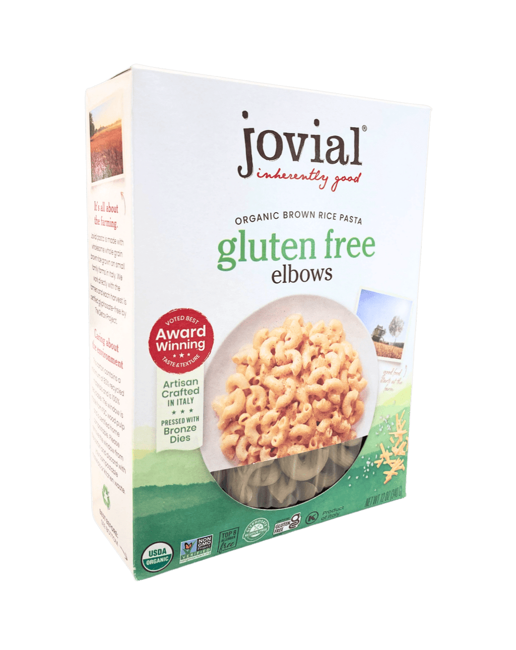 Elbows, Brown Rice, Organic, Jovial, Gluten-Free