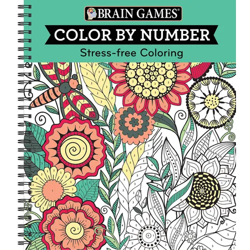 Brain Games - Color by Number: Stress-Free Coloring (Green)