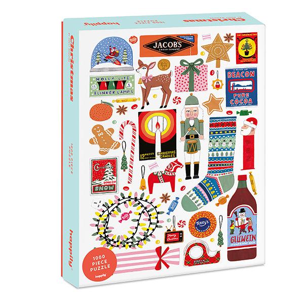 Christmas 1000 Piece Jigsaw Puzzle Happily