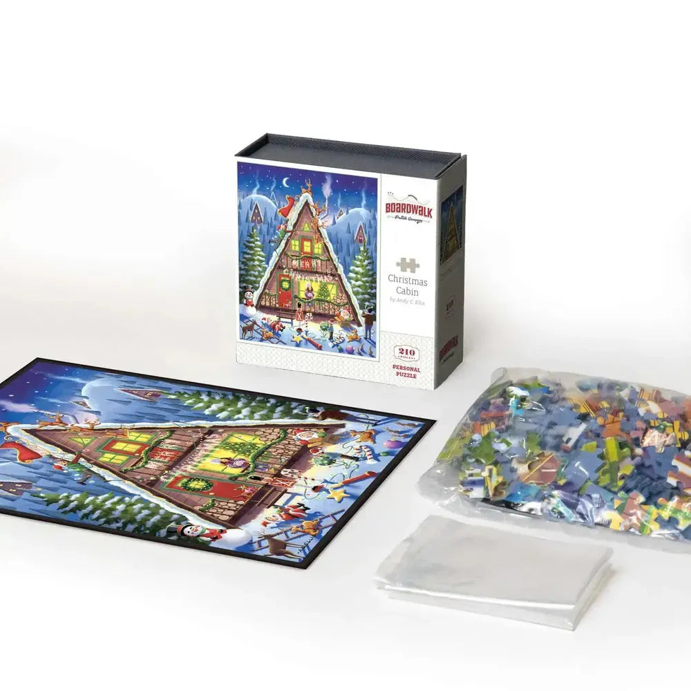 Christmas Cabin 210 Piece Jigsaw Puzzle Boardwalk