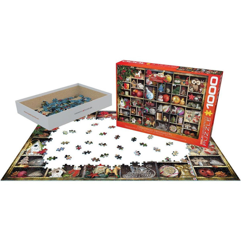 Christmas Ornaments 1000 Piece Jigsaw Puzzle Eurographics