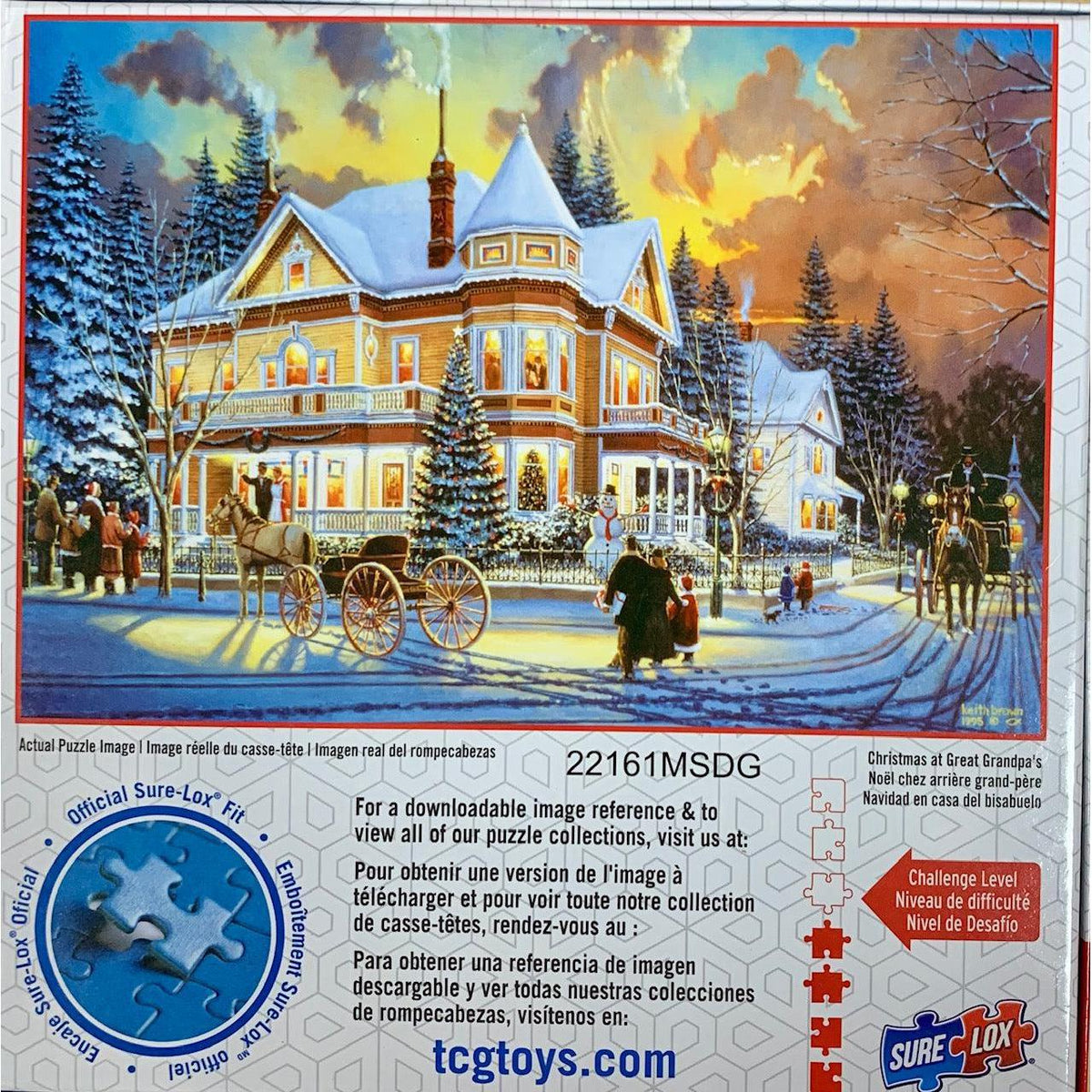 Christmas at Great Grandpa's Americana 500 Piece Jigsaw Puzzle Sure Lox
