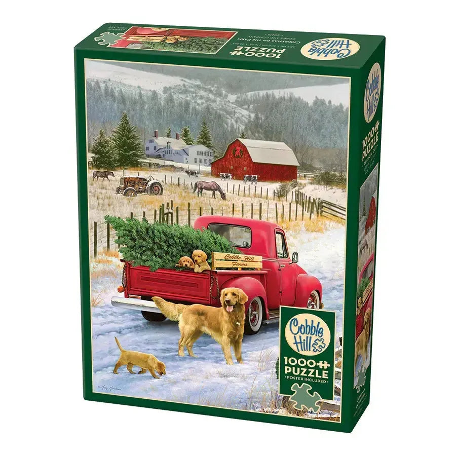 Christmas on the Farm 1000 Piece Jigsaw Puzzle Cobble Hill