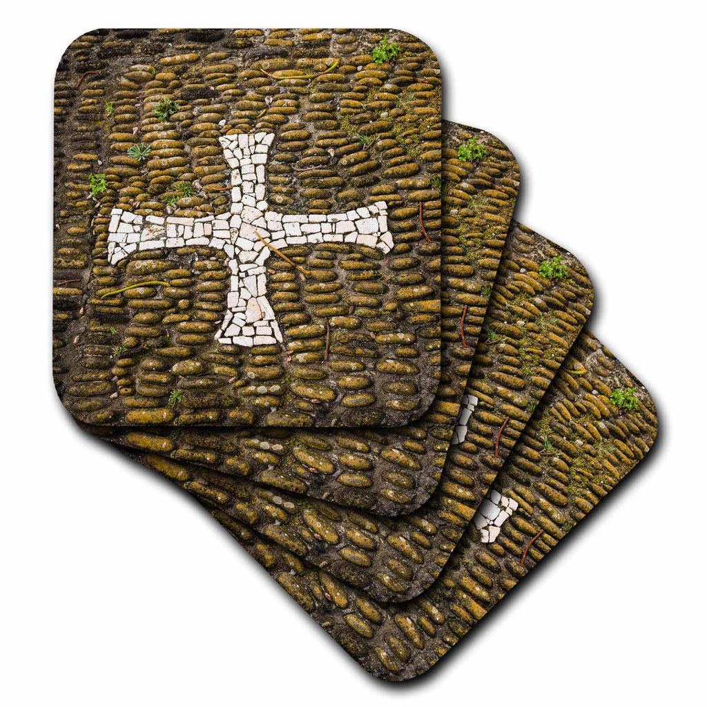 3dRose Portugal, Azores, Santa Maria Island, Anjos. Where Columbus landed - Coasters (cst_330475)