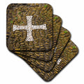 3dRose Portugal, Azores, Santa Maria Island, Anjos. Where Columbus landed - Coasters (cst_330475)