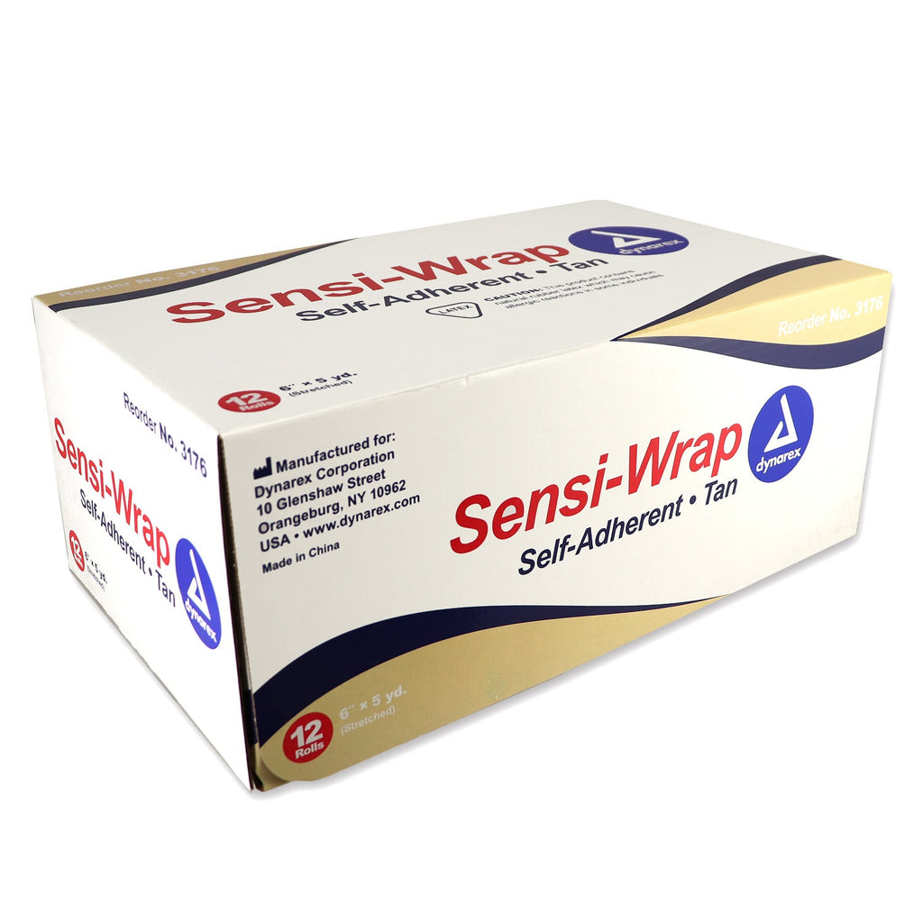 Dynarex Sensi-Wrap Bandage Rolls - 6" x 5 yd - 12 per box