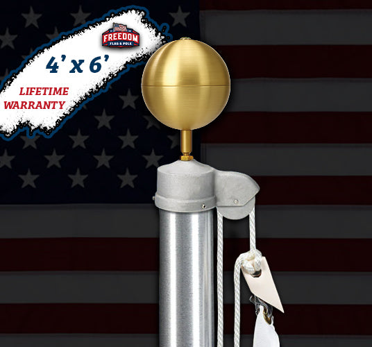 20' Defender Flagpole - 100% Made in USA