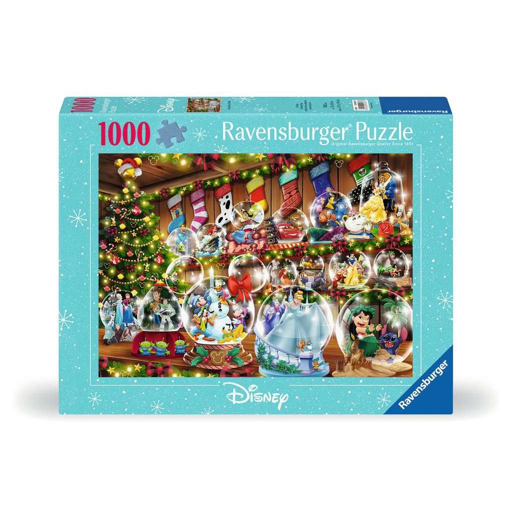 Disney Christmas Snow Globes 1000 Piece Jigsaw Puzzle Ravensburger