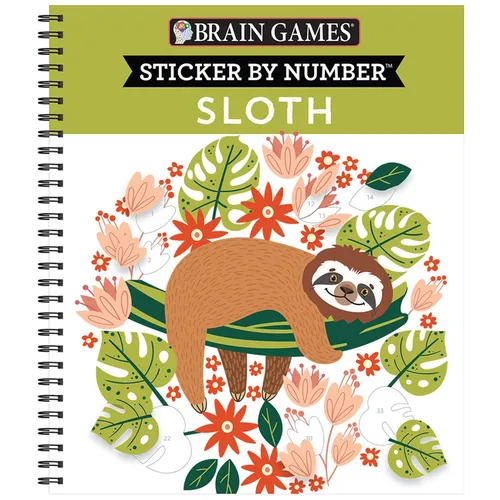 Brain Games - Sticker by Number: Sloth