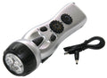 4-in-1 Dynamo Flashlight | Hand Crank Radio, Siren & Phone Charger