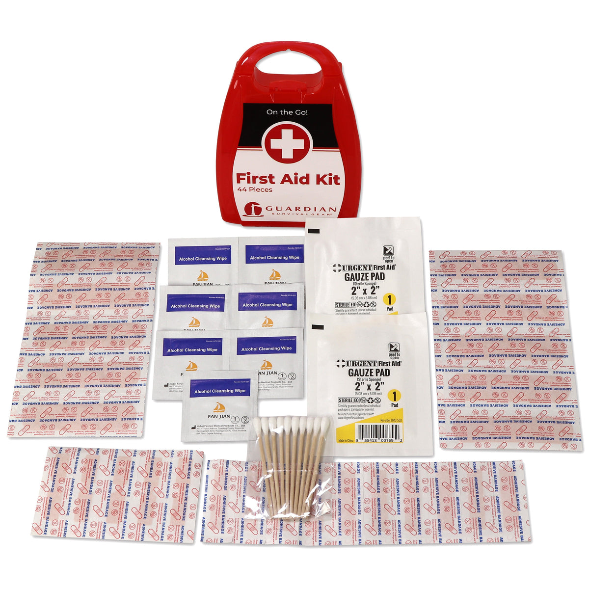 44 Piece Portable First Aid Kit