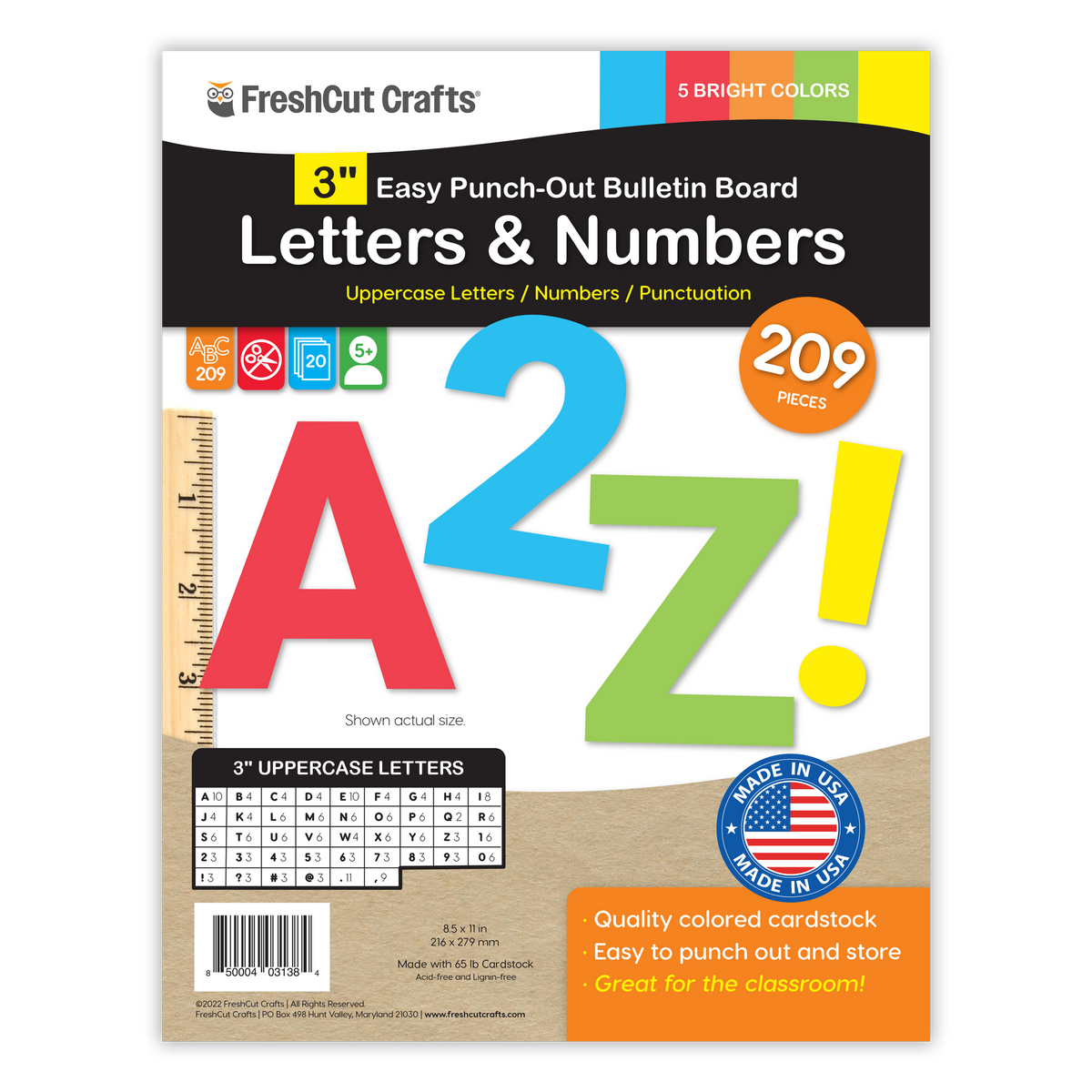 Bulletin Board Letters – 3 inch