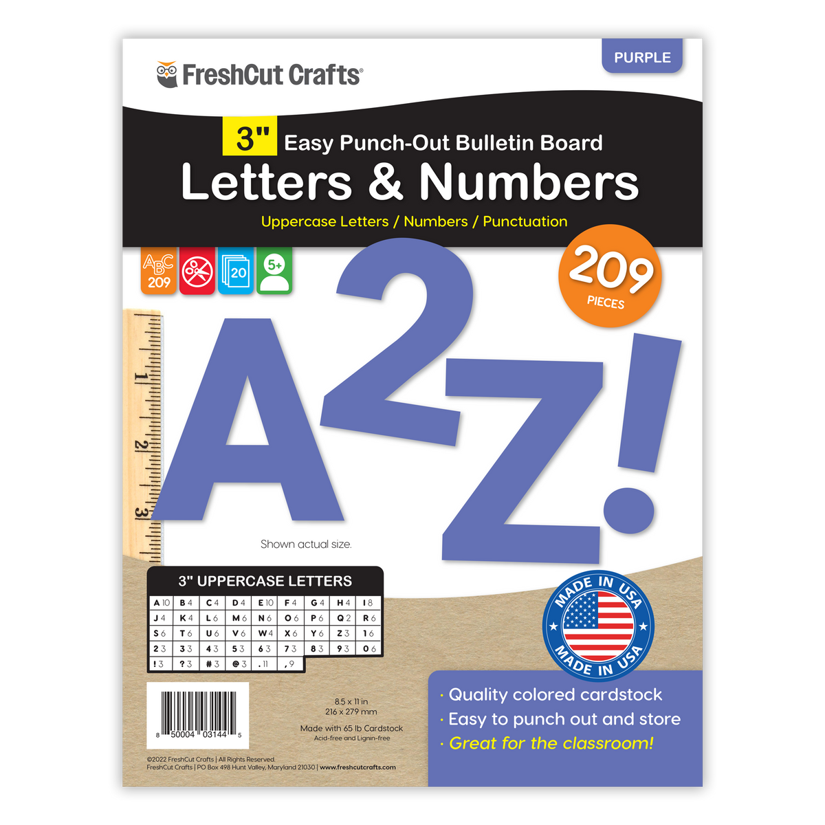 Bulletin Board Letters – 3 inch
