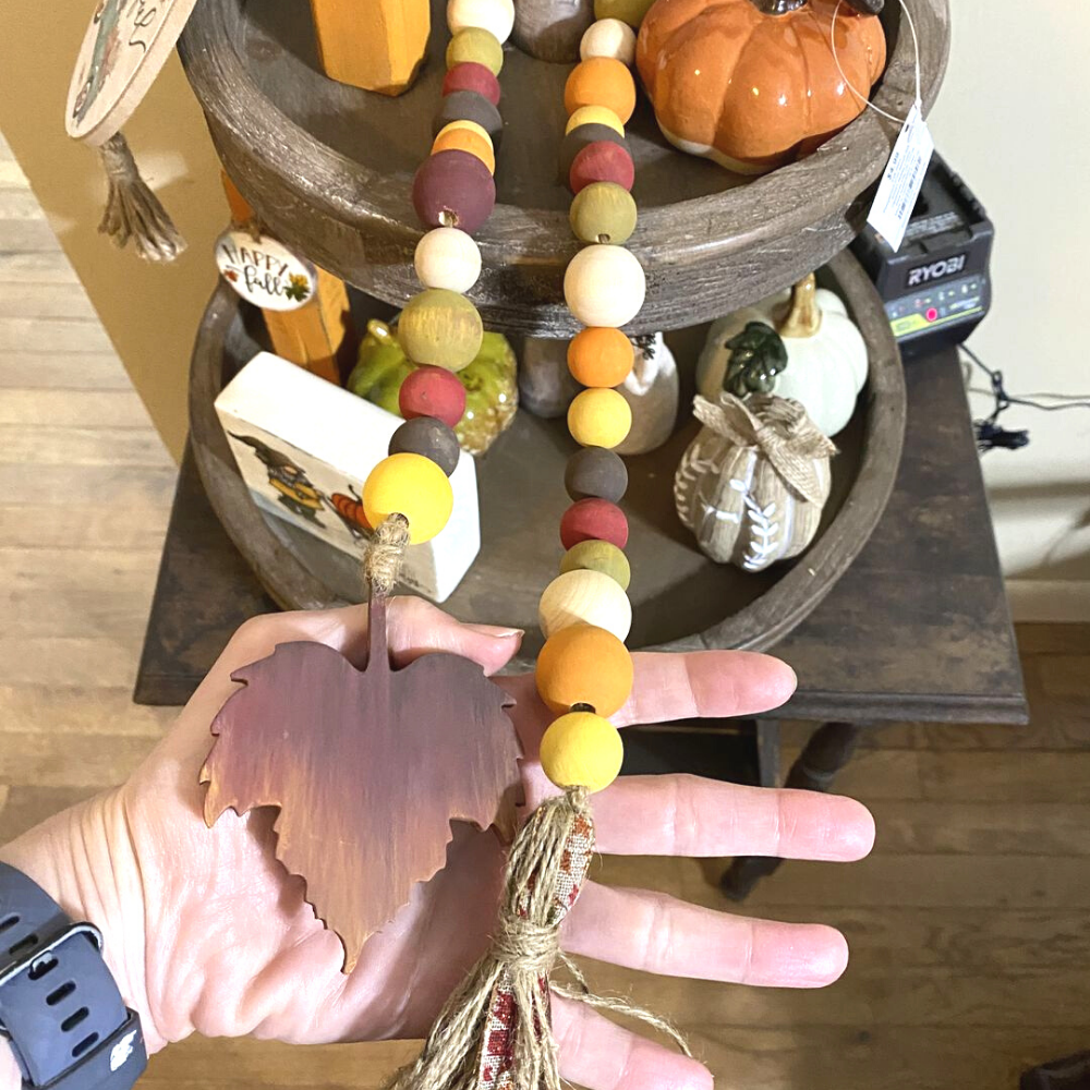 Unfinished Wood Pumpkin Leaf Shape - Fall - Craft - up to 46" DIY