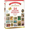 Fine Art Christmas Advent Calendar - 24 Set of 50 Piece Mini Jigsaw Puzzles Eurographics