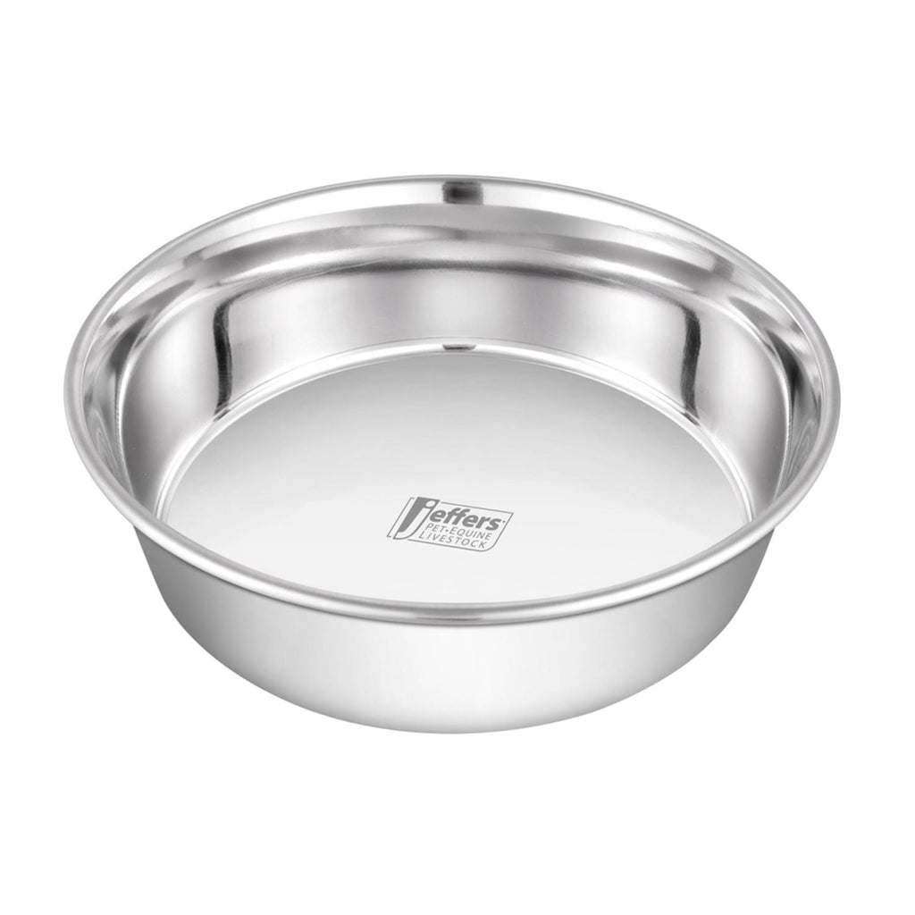 Jeffers Heavy Weight Stainless Steel Pet Bowls – Durable Pet Food & Water Dish, Chew-Resistant, Dishwasher Safe