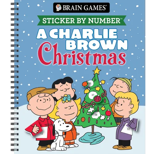 Brain Games - Sticker by Number: A Charlie Brown Christmas