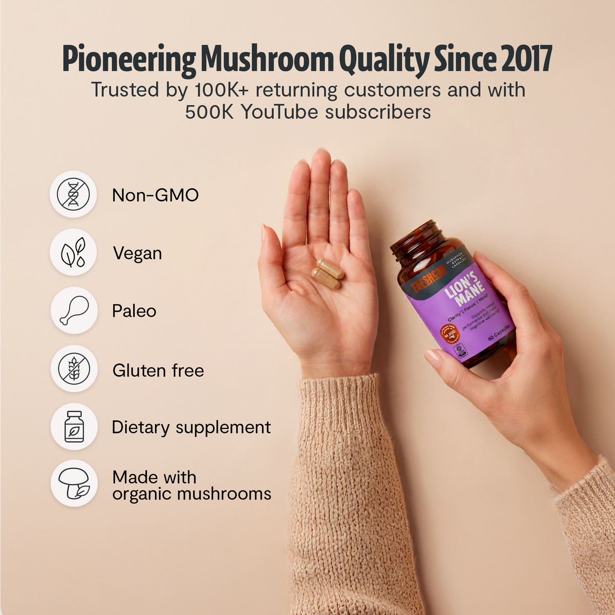 Organic Lion’s Mane Capsules