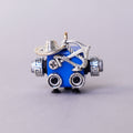 Handcrafted Wooden Bot Necklace, Keychain, or Mini Decor