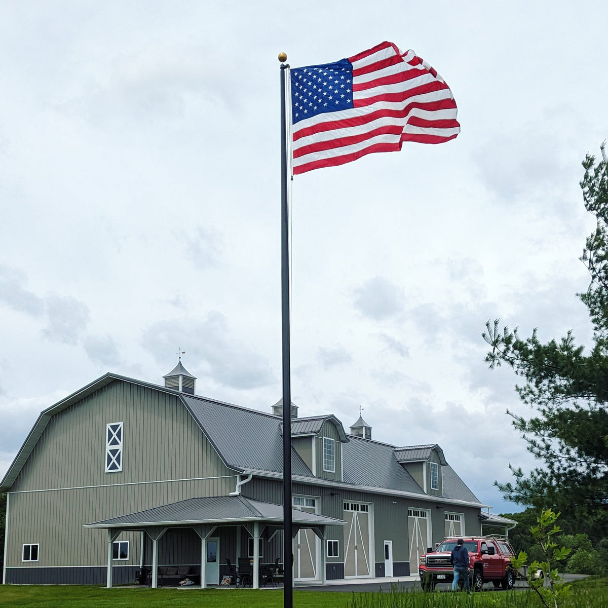 30' Commander Flagpole - 100% Made in USA
