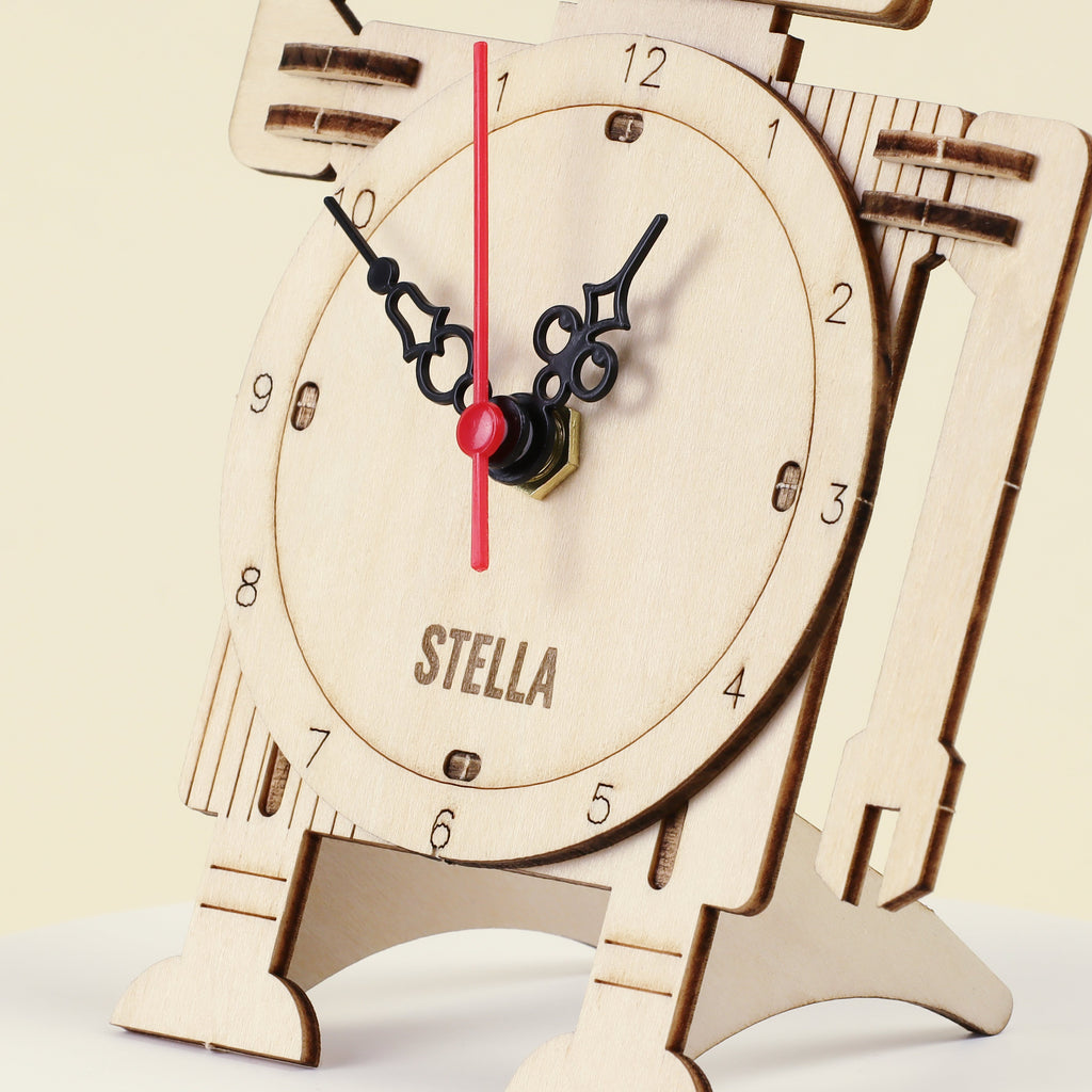 Robot Clock DIY Kit, Educational STEM Toy