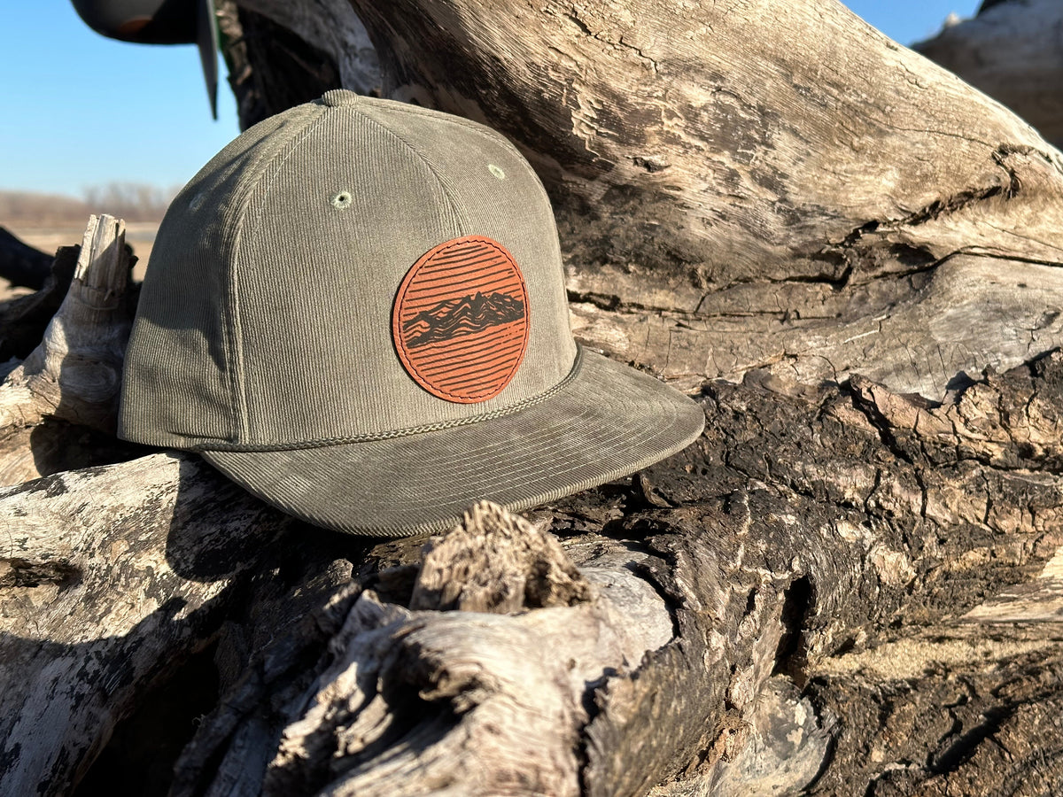 Pike Trail Rawhide Leather Patch Hats
