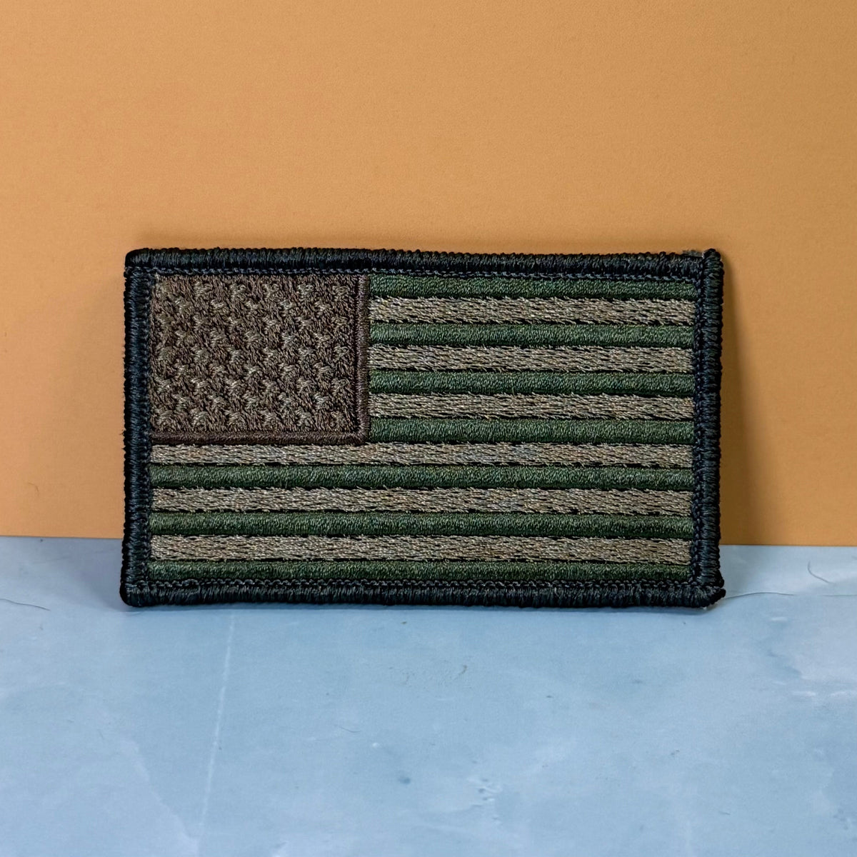 Subdued FDE Tactical American Flag Patch, 2x3.5" | Made in USA | VELCRO® Brand Hook Backing